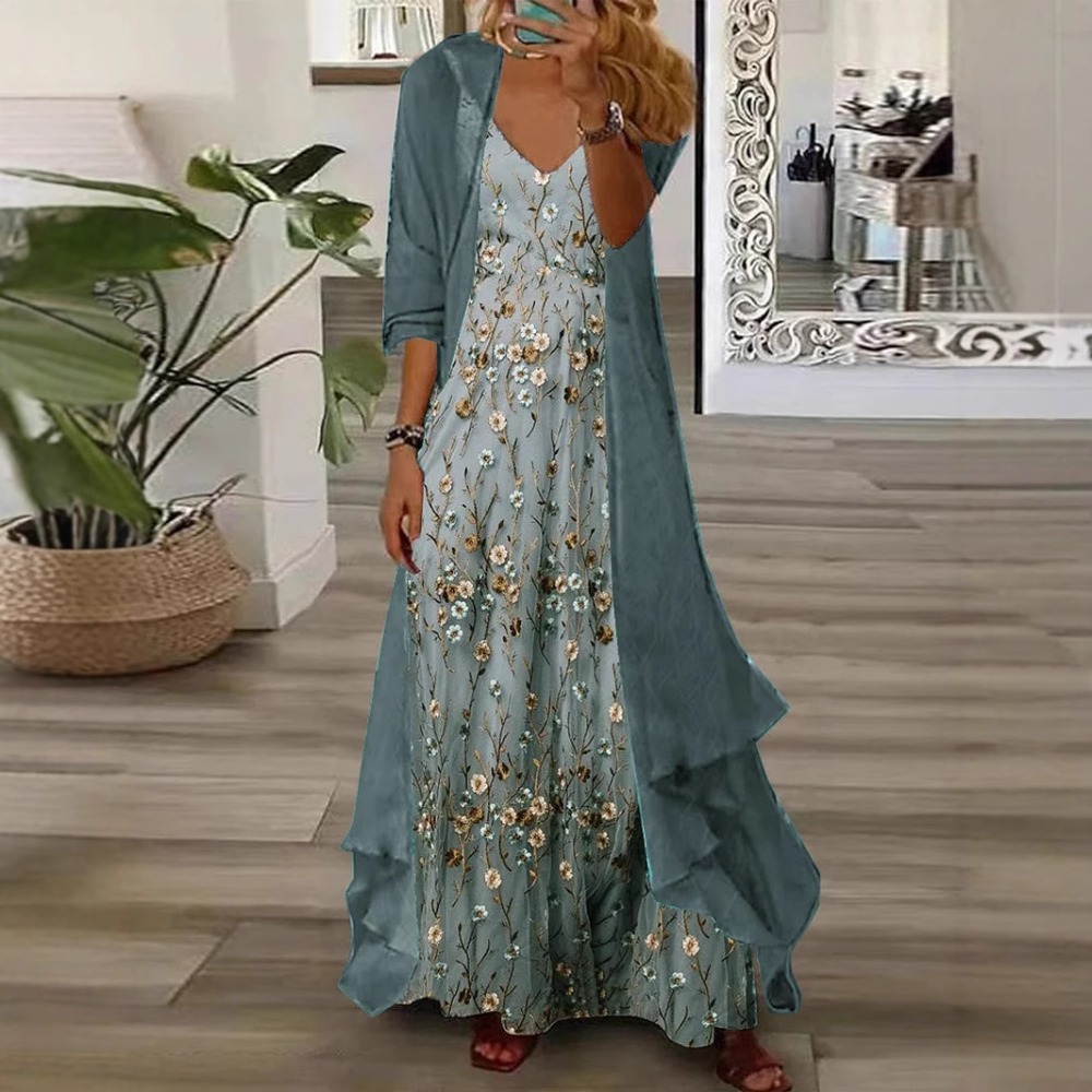 V Vintage Fashion - Completo da Donna Elegante con Cardigan