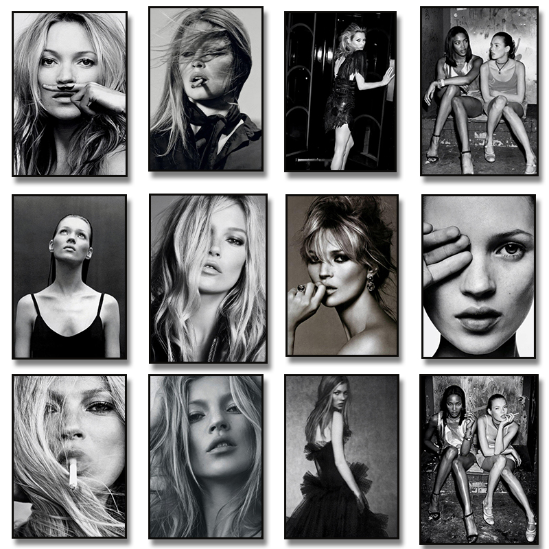 Vintage Fashion Photography - Fotografia retrò vintage Kate Moss Smoking
