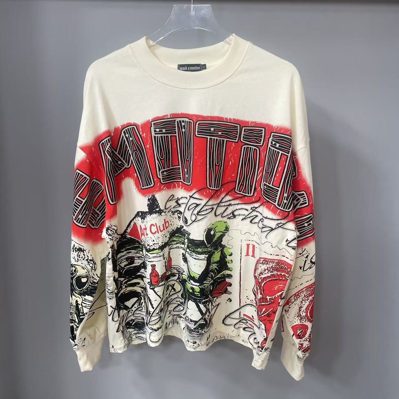 Vintage Fashion Designer - T-shirt a maniche lunghe MIXED-EMOTION di