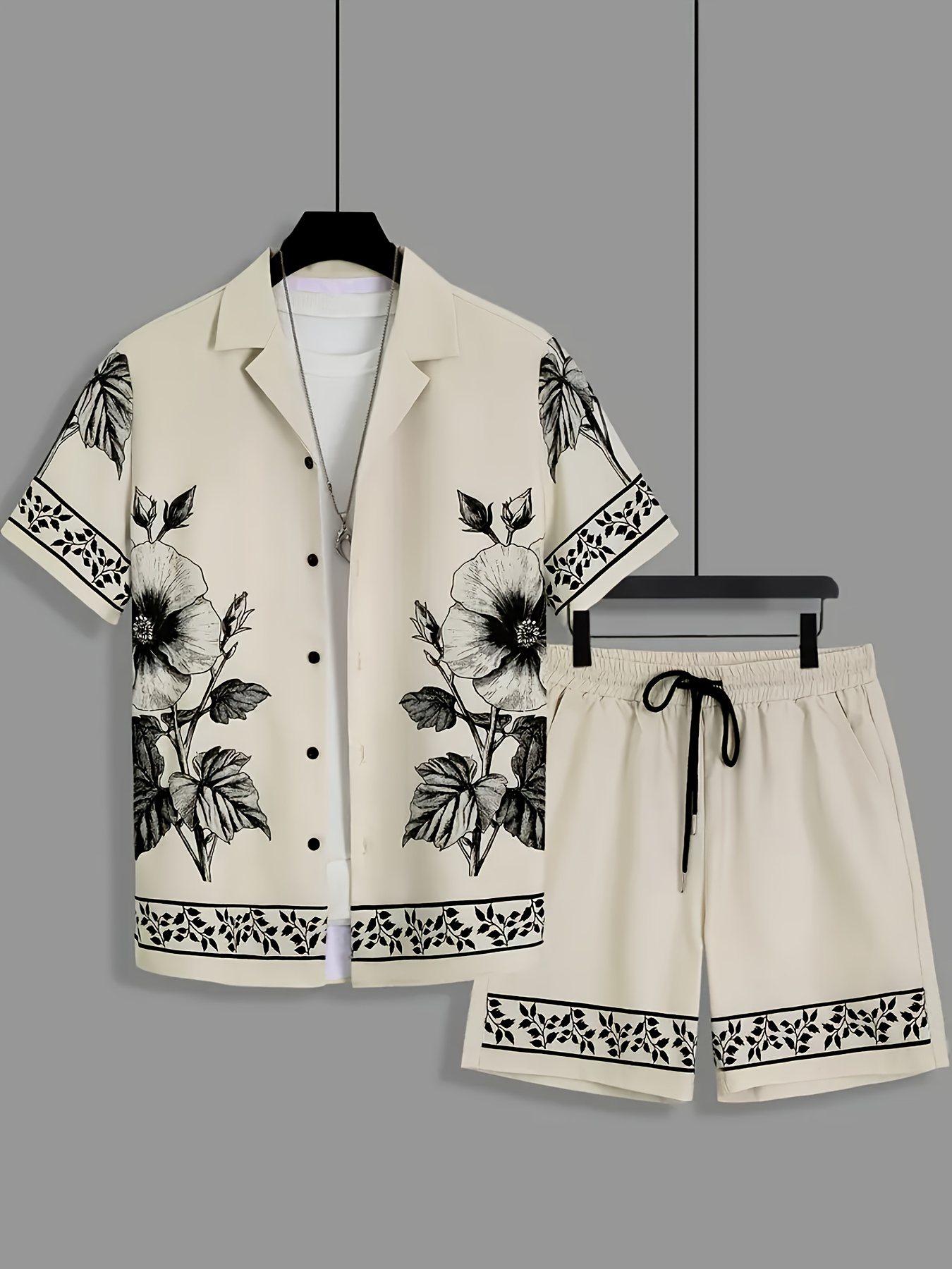 Printed Floral Shirt - Completo da uomo in due pezzi,
