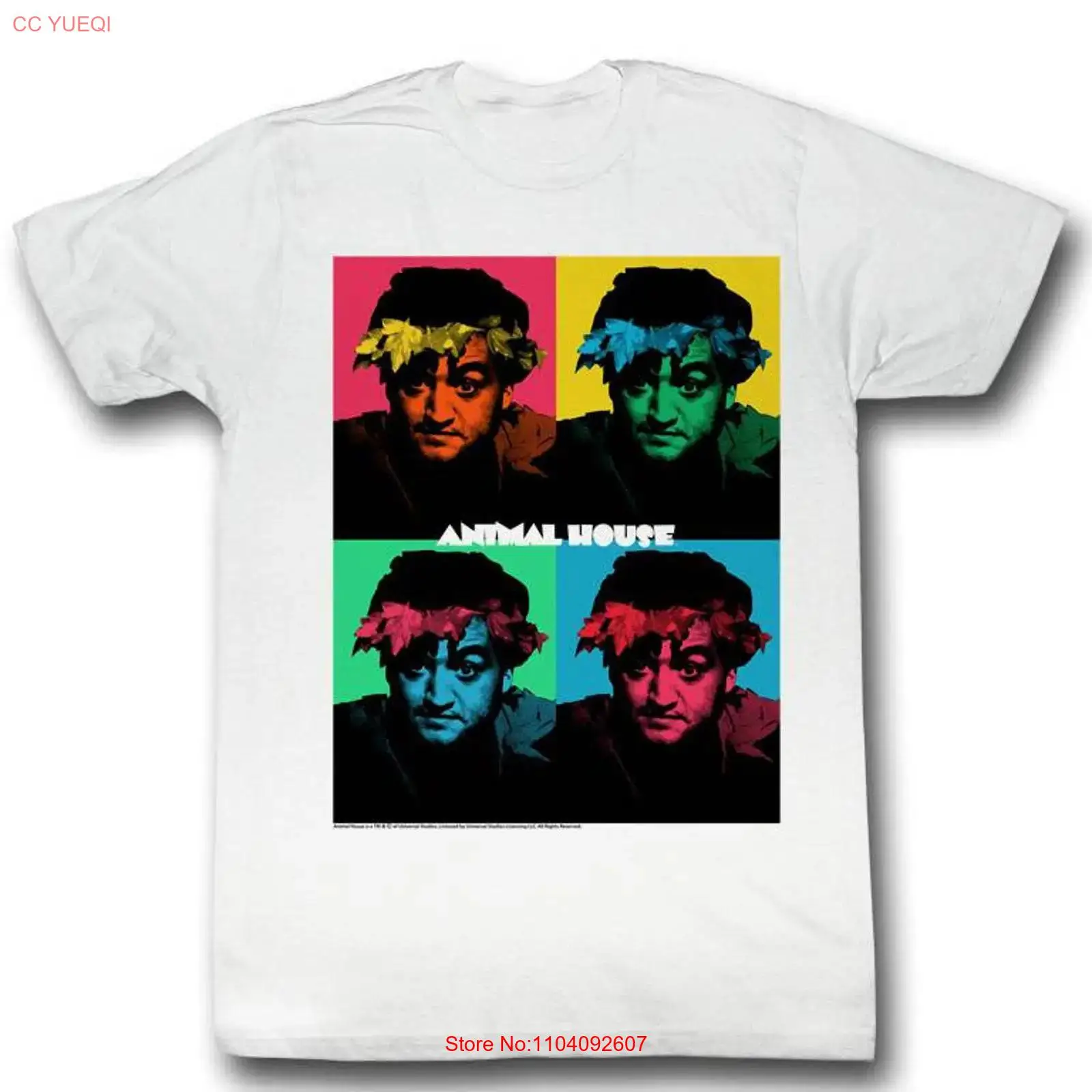 Vintage Fashion Houses - Animal House Warhol Maglietta bianca per