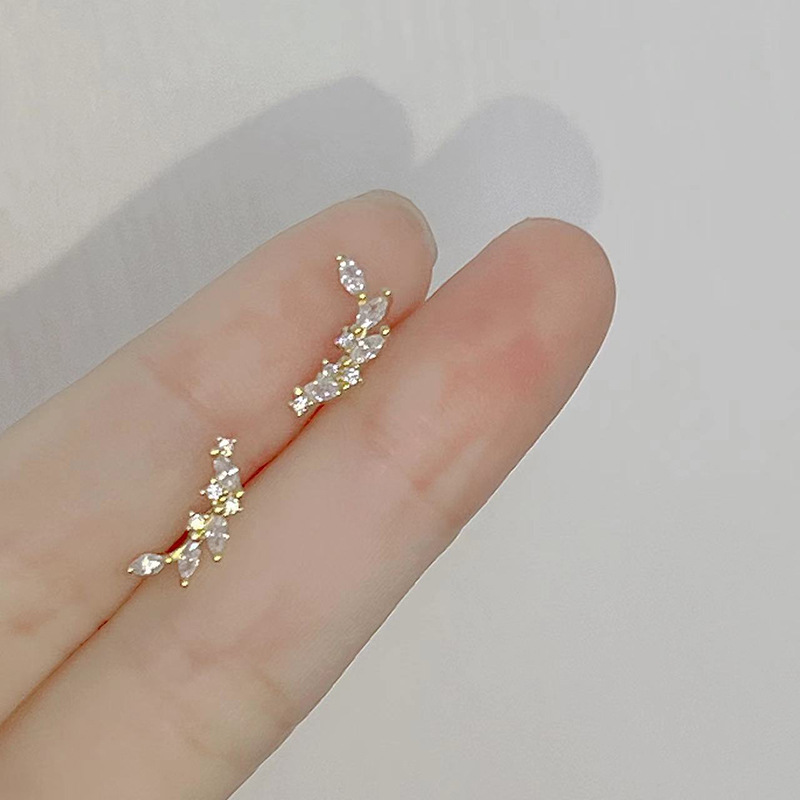 Vintage Fashion Korea - Orecchini a bottone in grano con