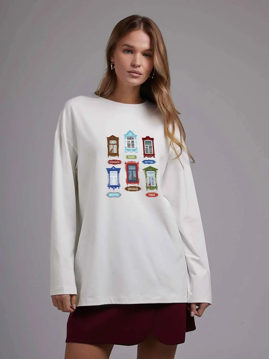 Vintage Fashion Houses - Maglietta da donna in 100% cotone,