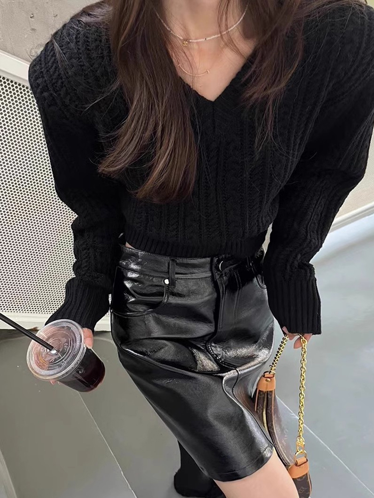 Maglione corto con scollo a V  - Vintage Fashion Old Money recensione e prezzo