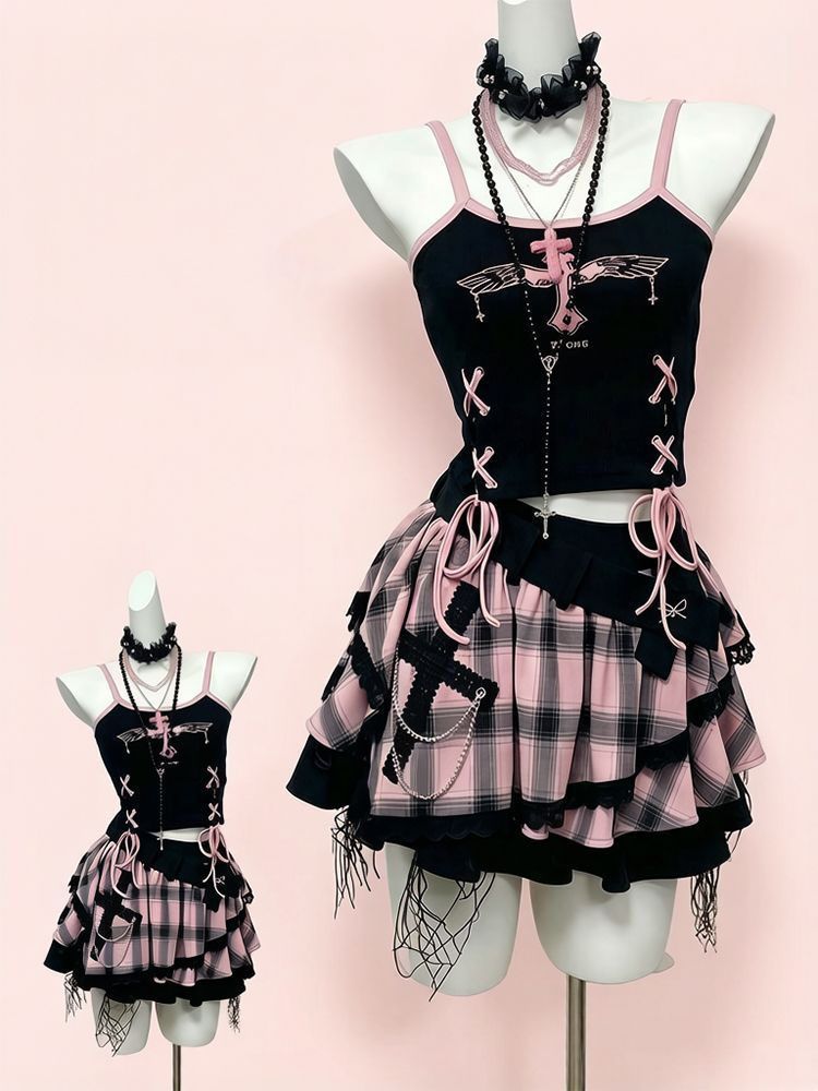 Set gonna vintage Y2K Dark Swe - V Vintage Fashion recensione e prezzo