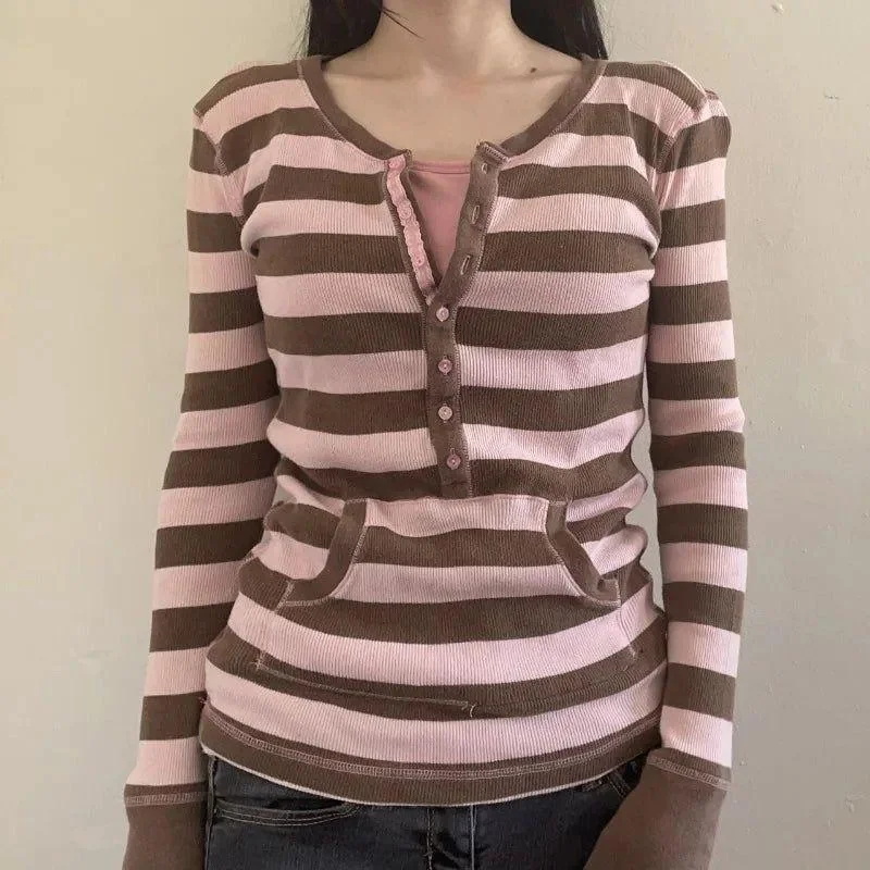 Maglietta Invernale a Righe Fi - Vintage Fashion Korea recensione e prezzo