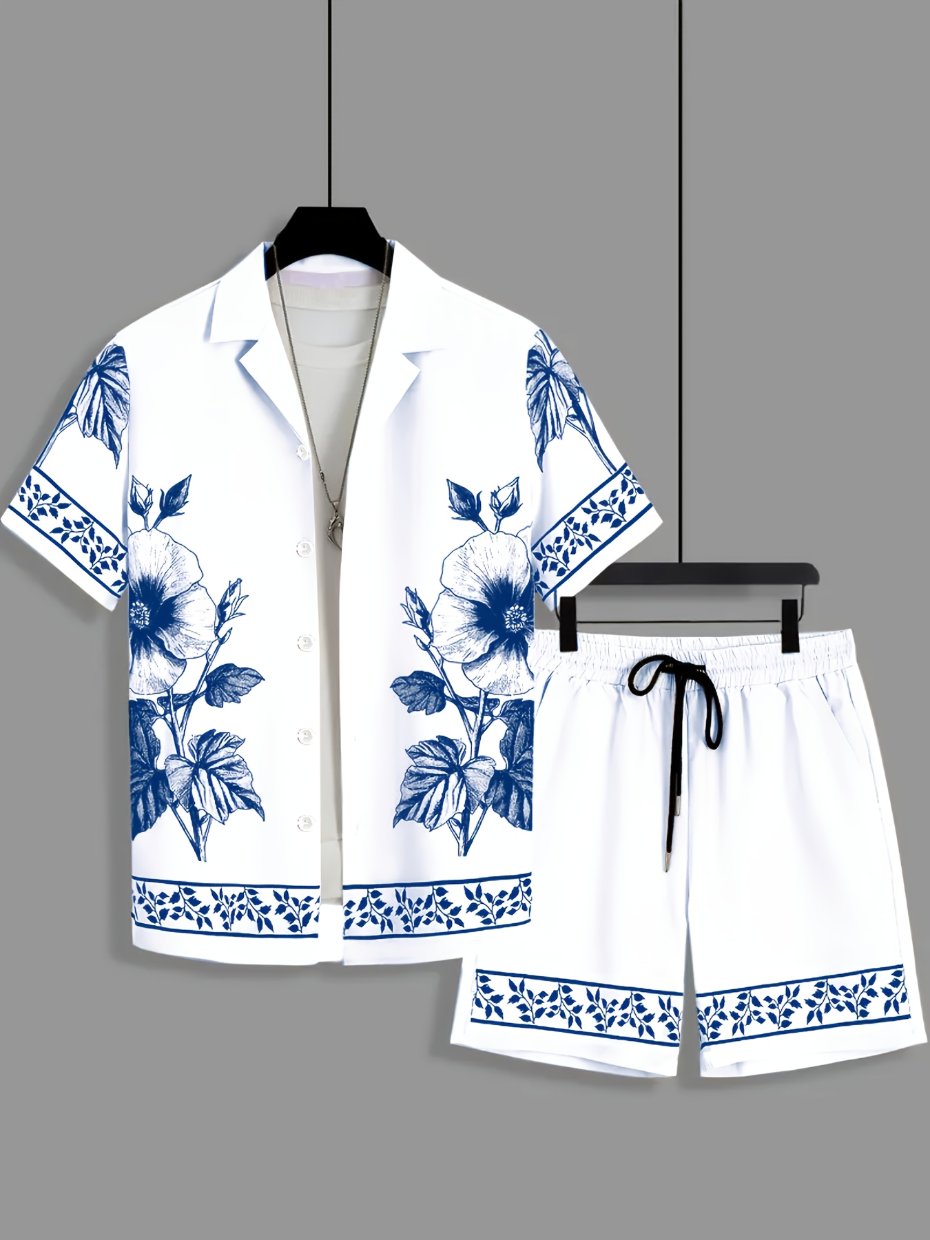 Completo da uomo in due pezzi, - Printed Floral Shirt recensione e prezzo