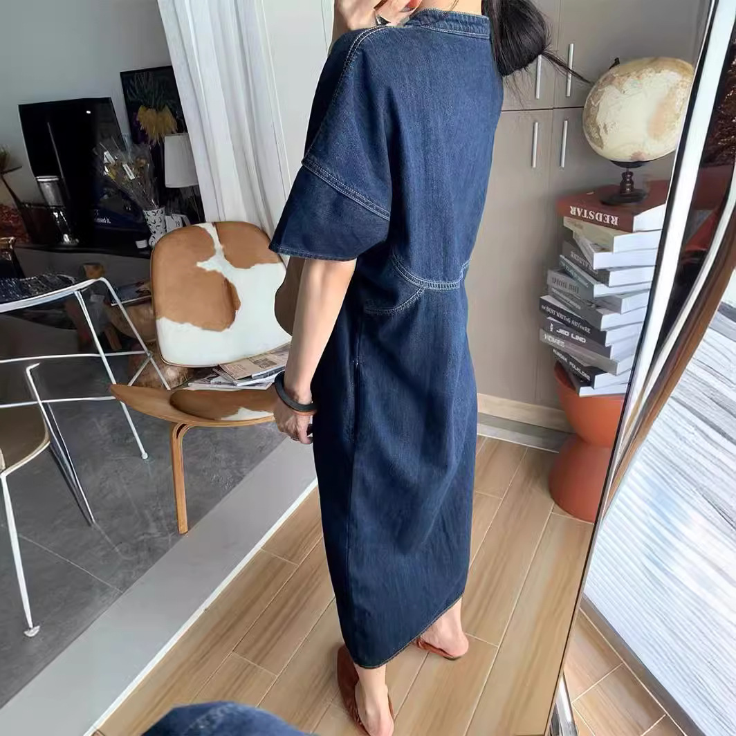 Nuovo Abito Lungo in Denim Sti - V Vintage Fashion recensione e prezzo