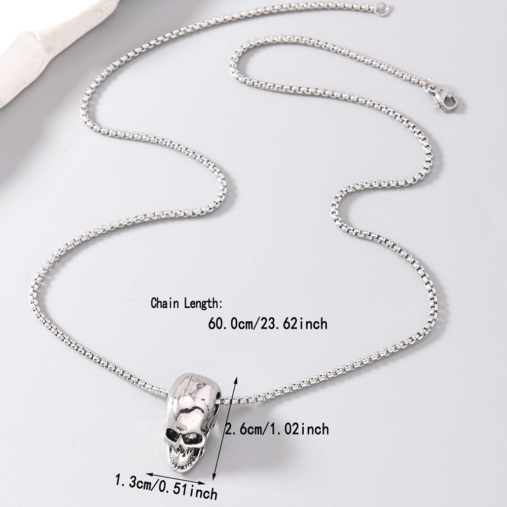 Collana con teschio in lega vi - Vintage Fashion Ideas recensione e prezzo