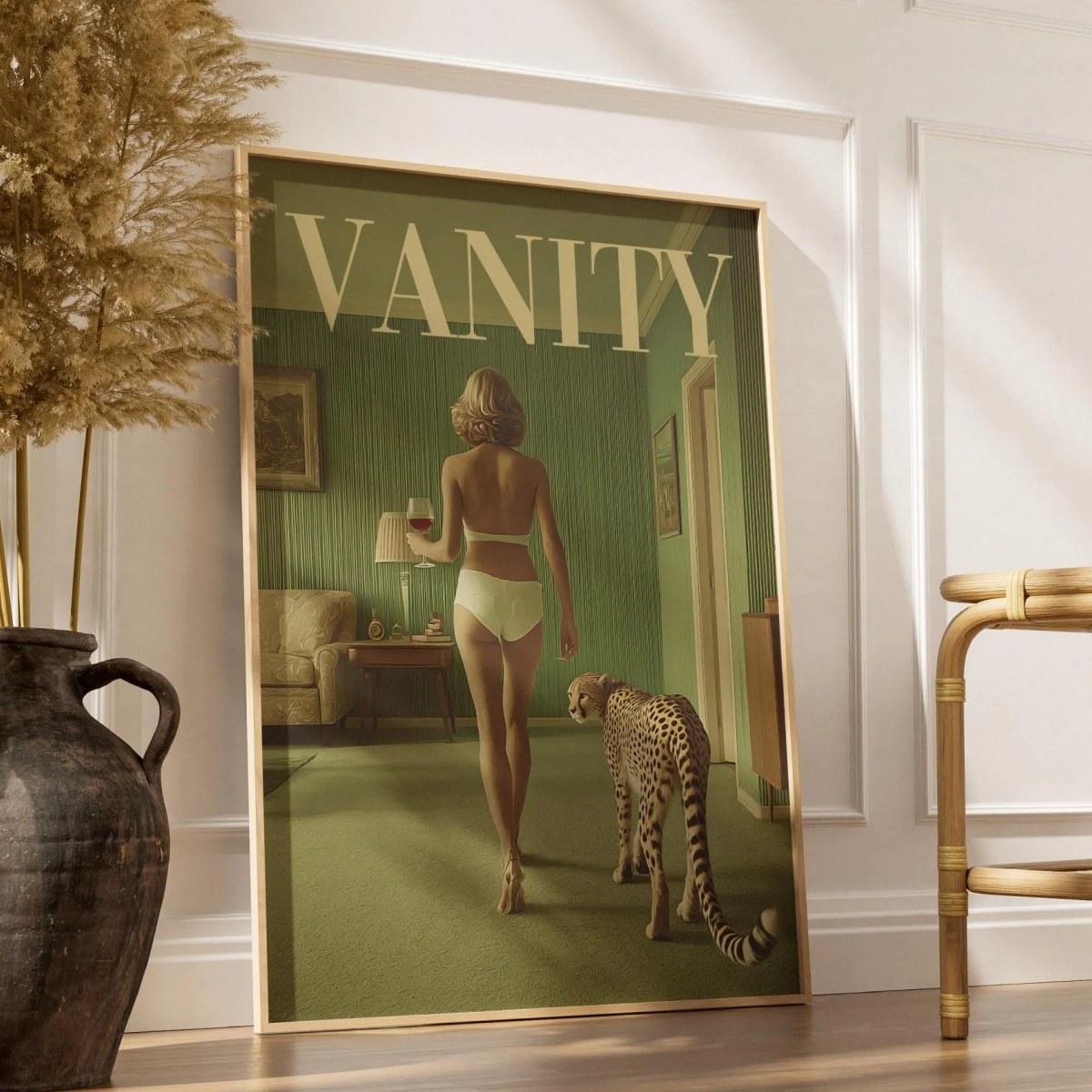 Poster Stampa su Tela Donna Vi - Vintage Vogue Fashion Poster recensione e prezzo