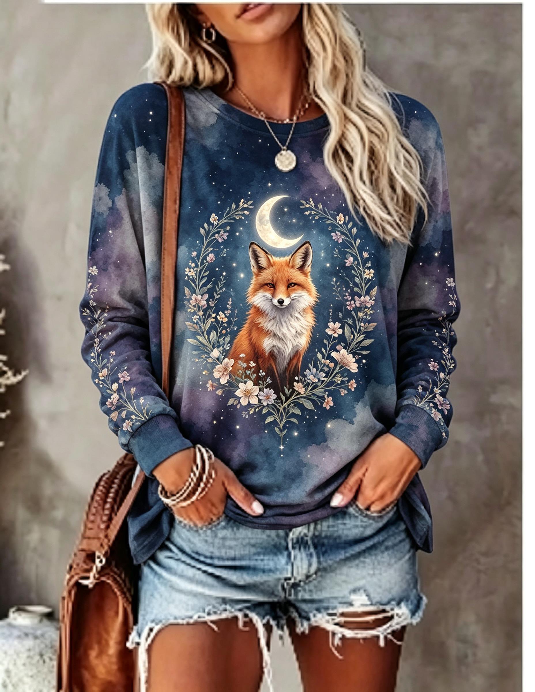 Maglietta a maniche lunghe da  - Printed Floral Shirt recensione e prezzo