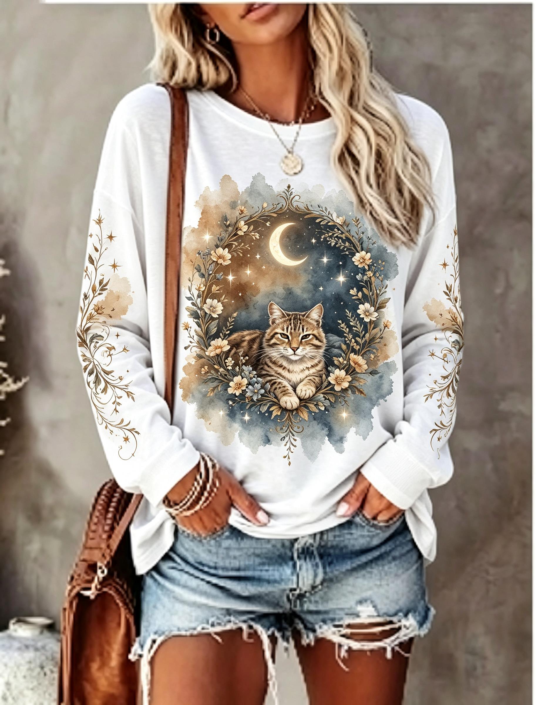 Maglietta a maniche lunghe da  - Printed Floral Shirt recensione e prezzo