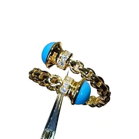 Anelli di diamanti turchesi si - Vintage Fashion Old Money recensione e prezzo
